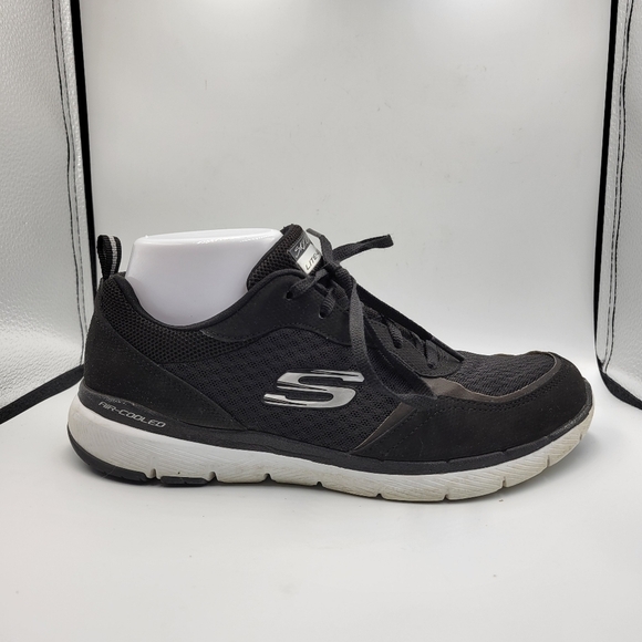 Skechers Black Lite-Weight Memory Foam Sneakers Sz 8 - Picture 7 of 10